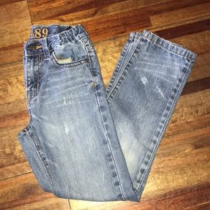 Distressed jeans